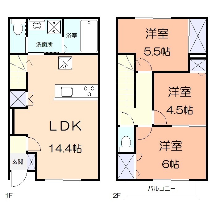 フジハイツの間取り