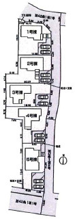 Livele Garden.S 川越下小坂 全5棟の区画図|カースペース2台分