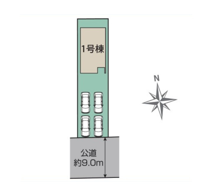 【仲介手数料無料／港区】ブルーミングガーデン名古屋市港区茶屋新田14期　新築戸建の区画図