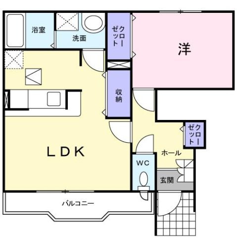 ジェルメ　グラ－スⅡの間取り
