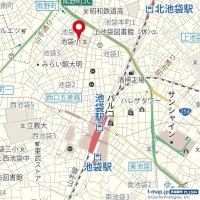 【地図】 | ハーモニーレジデンス池袋ウエストゲート