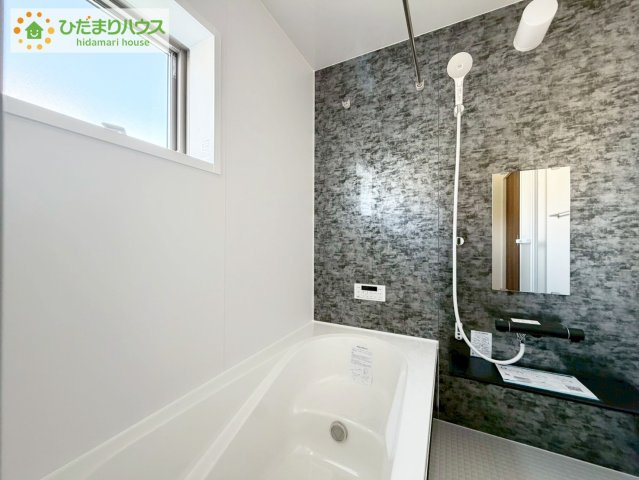 大槻前畑　新築戸建　1号棟の浴室|今日も１日お疲れさまでした。広いお風呂で疲れを癒してください、、、♡