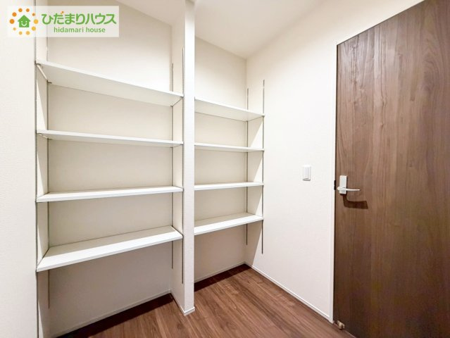 大槻前畑　新築戸建　1号棟の収納|ちょこっとした収納があることで、消耗品のストックをするのにも便利です☆