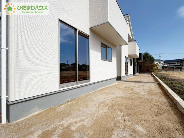 大槻前畑　新築戸建　1号棟の庭|お子様の元気なお外遊びも、自宅のお庭なら安心ですね(^^♪