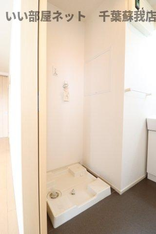 マーヴェラス末広の洗面所|室内洗濯機置場