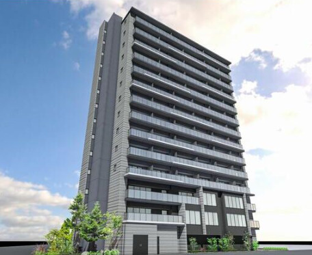 ジオエント梅田北リバーフロントの外観パース|ジオエント梅田北リバーフロント　外観