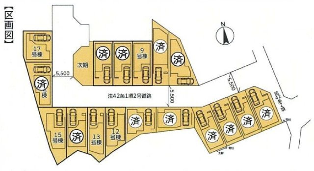 【横浜市保土ケ谷区川島町834-3全8棟新築戸建て】★仲介手数料無料★（川島小学校・西谷中学校）の区画図