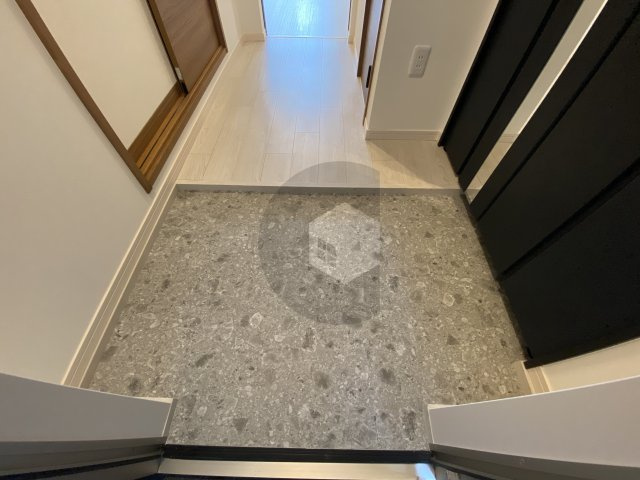 東大阪市長栄寺のハイツの玄関