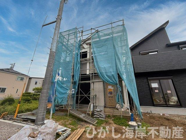 茅ヶ崎市円蔵２丁目　新築戸建　全5棟の外観|5月14日撮影　建築中　現地外観