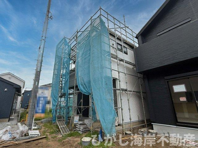 茅ヶ崎市円蔵２丁目　新築戸建　全5棟の外観|5月14日撮影　建築中　現地外観