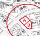 茅ケ崎市松風台　新築戸建　全２棟の地図|対象地はA号棟です。