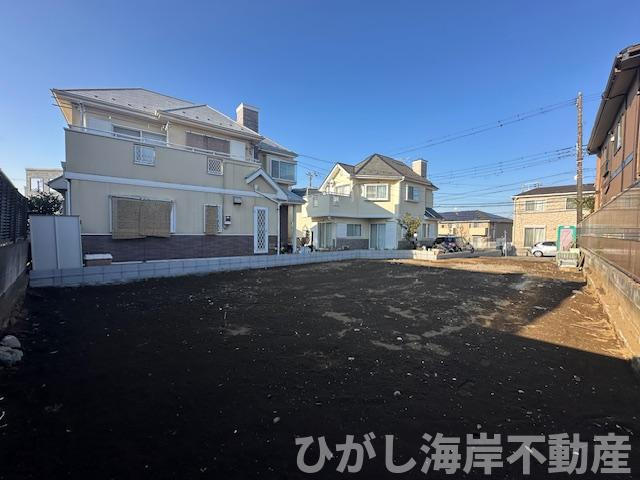 藤沢市本鵠沼4丁目　新築戸建　全２棟の外観|2月13日撮影　建築前　現地外観