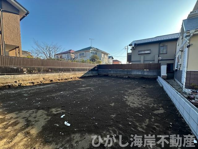 藤沢市本鵠沼4丁目　新築戸建　全２棟の外観|2月13日撮影　建築前　現地外観