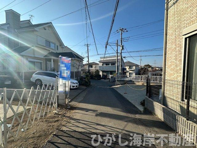 藤沢市本鵠沼4丁目　新築戸建　全２棟の前面道路含む現地写真|2月13日撮影　建築前　現地外観