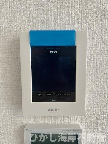 藤沢市片瀬４丁目　新築戸建　全２棟のセキュリティ|TVモニター付きインターフォン