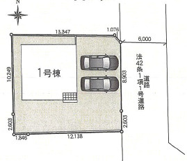 クレイドルガーデン真岡市長田第23　新築一戸建ての区画図