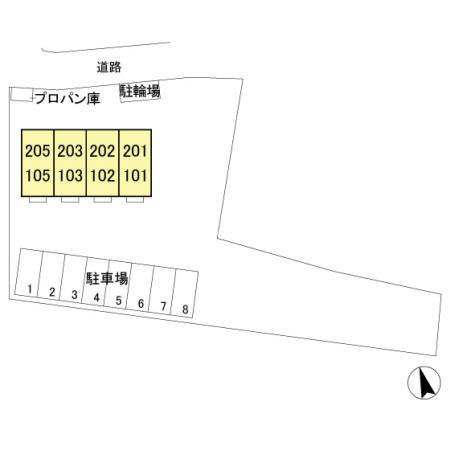 ニシガハラハウスの区画図|当社、チルホームのHPもご覧ください(^^)/物件情報多数♪