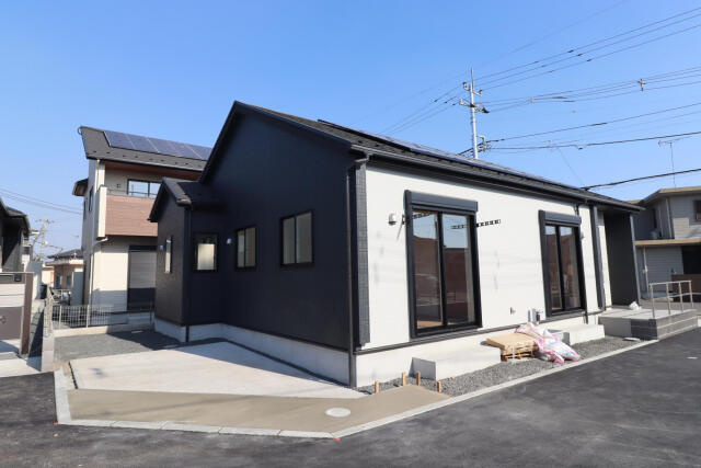 ブルーミングガーデン高根沢町宝積寺　新築一戸建ての外観|4号棟外観（現在一部施工中）