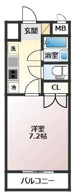 【間取り】 | マンスリーマンション大分別府亀川