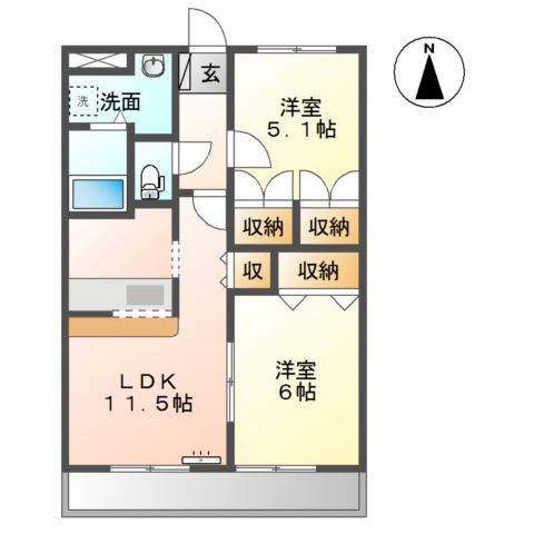 サンフォレストの間取り