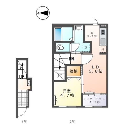 ルミエールⅡの間取り