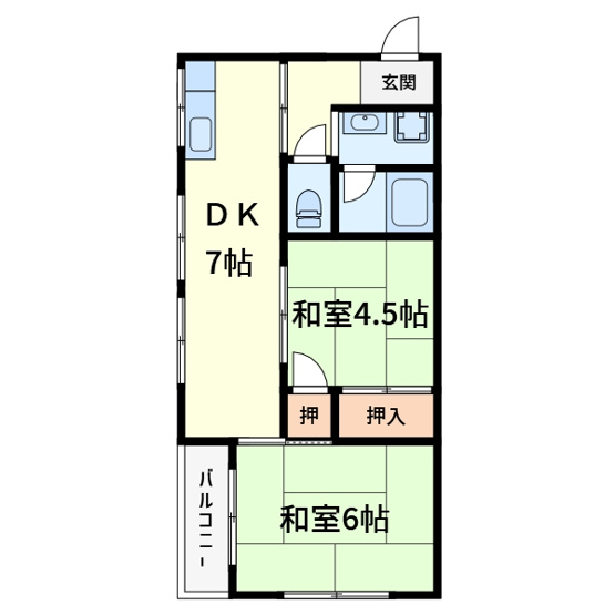 【間取り】 | フローレスハイツ