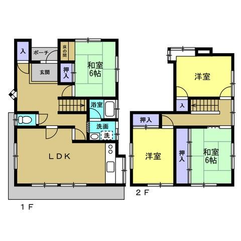 貴志川町国主　中古戸建の間取り