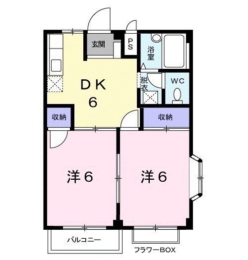 ハイツ９０の間取り