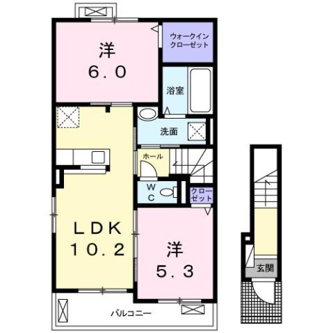 Ｃａｐｒｉｃｏｒｎの間取り