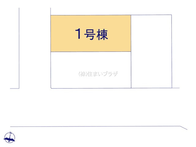 仲介手数料無料）犬山市楽田駅西３号棟の区画図