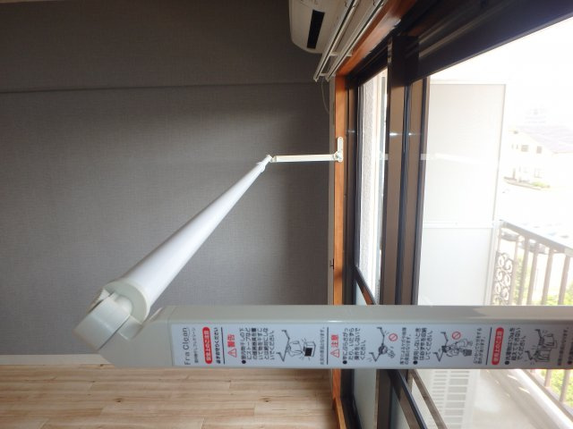 【設備】 | ＳＫマンション | 岡山市北区今　SKマンション　1K　室内物干し