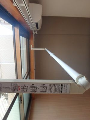 【設備】 | ＳＫマンション | 岡山市北区今　SKマンション　1K　室内物干し