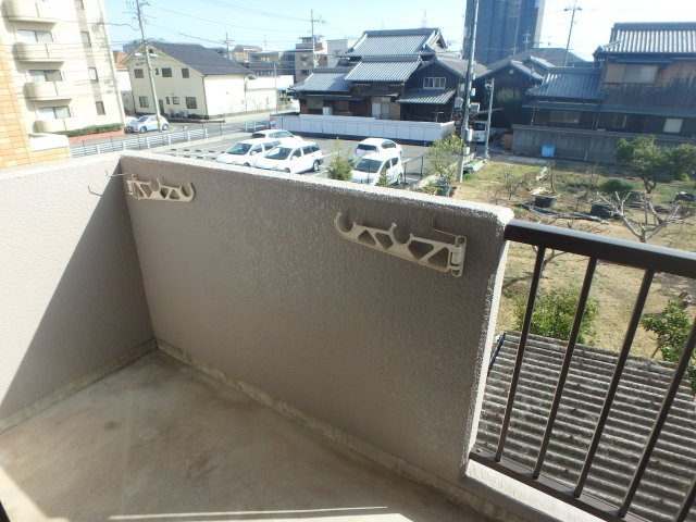ＳＫマンションのバルコニー|岡山市北区今　SKマンション　1K　バルコニー