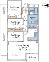 【間取り】 | ご自宅から現地まで、当社スタッフがお車にて、「お迎え・お送り」をしております。ぜひお気軽にお問い合わせくださいませ♪