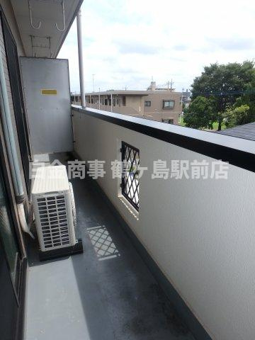 セジュール泉町のバルコニー