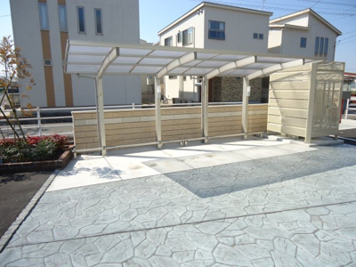 【その他共用部分】 | ハピネス２ | 屋根付き駐輪場