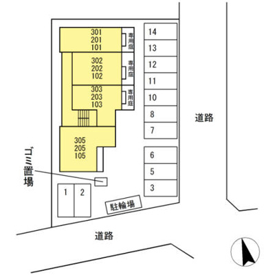 【区画図】 | ハピネス２