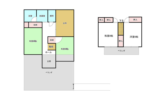 【間取り】 | 白岡市西8丁目　中古戸建