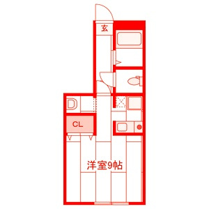 湘南(新)パラシオンの間取り|使いやすい間取りです♪