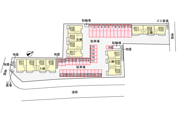 ソル　デル　フリオ　Ｃの区画図