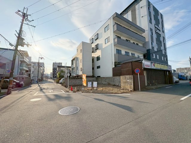 西京極東大丸町　建築条件無土地のその他|『南東角地！』
２方向の道路に面し、開放感が感じられます！南向きにつき日当たり＆風通しも共に良好！（R8.2撮影）