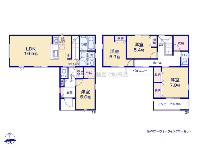 リーブルガーデン東印場町の間取り