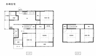 【間取り】 | 鳥取市杉崎中古戸建て