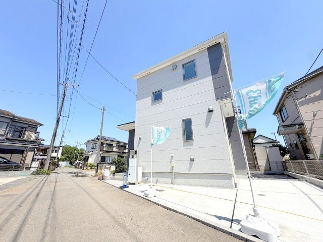 あきる野市上代継全1棟　新築戸建の前面道路含む現地写真