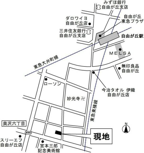 サニーヒルズの地図