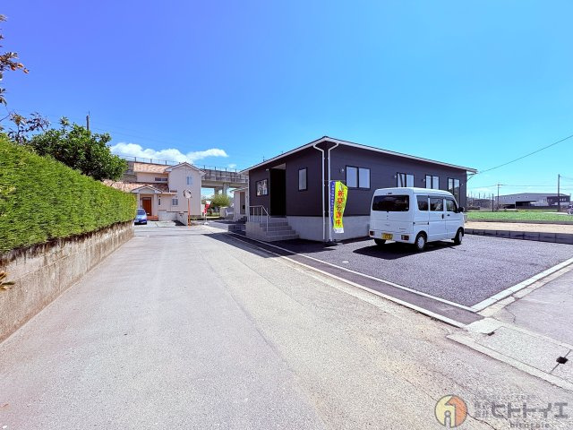 新築建売】筑後市大字常用の前面道路含む現地写真