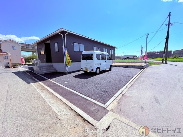 新築建売】筑後市大字常用の前面道路含む現地写真