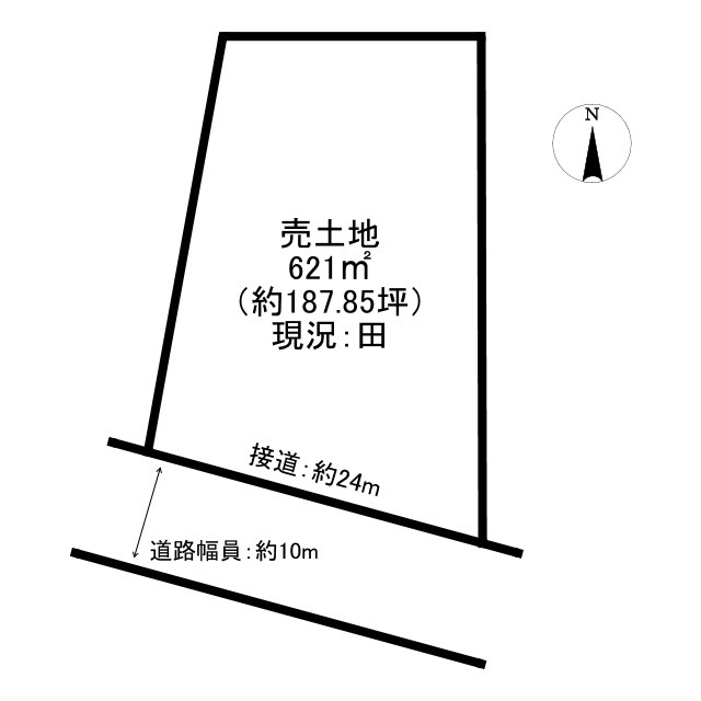 滝　売土地　187.85坪の土地図