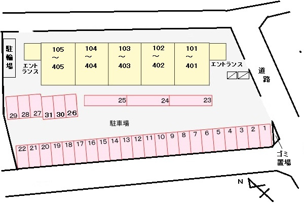 フラワープレイスの区画図|高崎、前橋のお部屋探しはエンドスケープまで！お客様の理想お聞かせ下さい♪