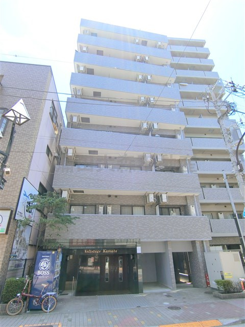ヴェルステージ蒲田の外観|2002年10月築　RC鉄筋コンクリート造地上10階建て総戸数36戸のオートロック宅配BOXゴミ捨て場付分譲賃貸マンション　JR京浜東北線蒲田駅も徒歩圏内東急池上線蓮沼駅近の東京都大田区東矢口3丁目　